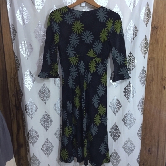 VTG The Limited Y2K 100% Silk Floral MIDI Dress - Picture 5 of 6